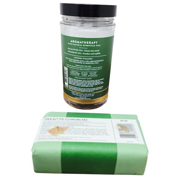 Bath Body Works Aromatherapy Eucalyptus Spearmint Shower Steamers Cleansing Bar - Picture 2 of 2